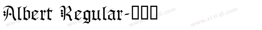 Albert Regular字体转换